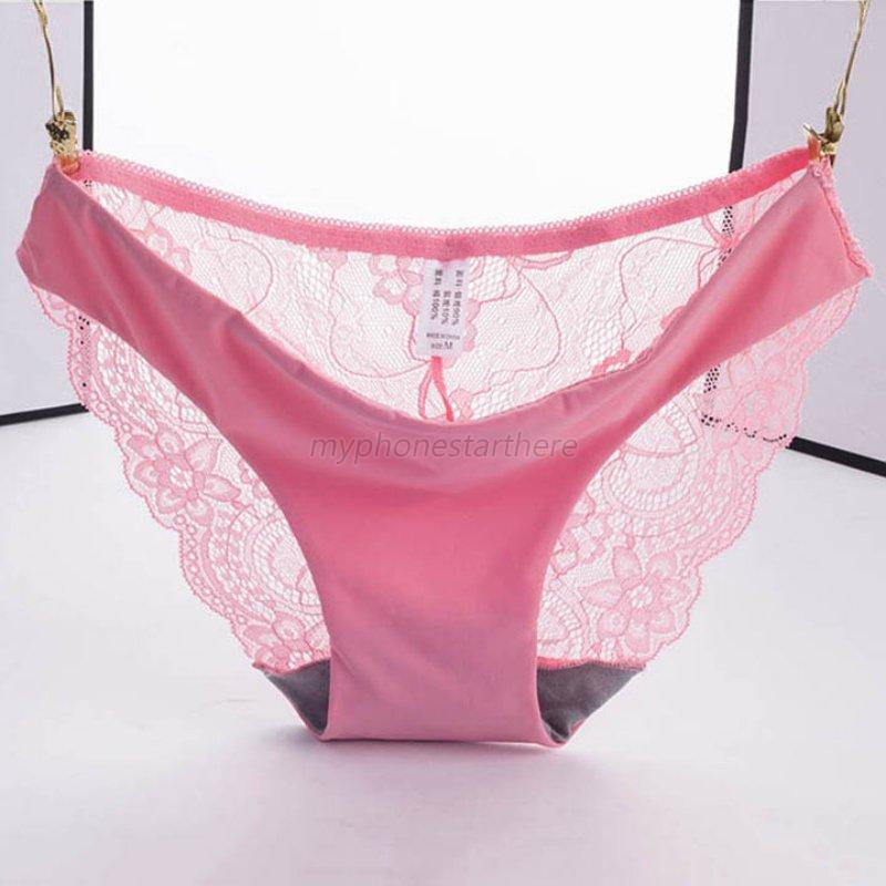 Women Sexy Lace Seamless Panties Soft Lingerie Knickers Bikini Briefs